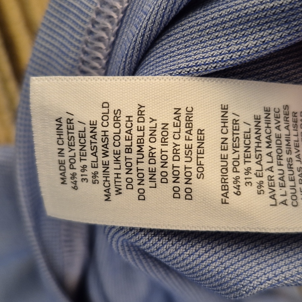 Rhone Light Blue Medium Polyester Blend Mens Athl… - image 7